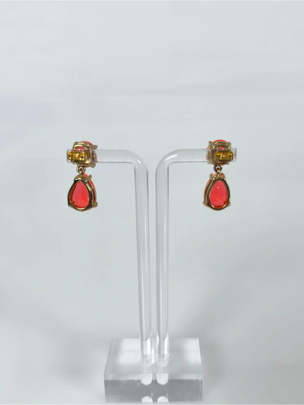 kate spade Neon Orange Teardrop Drop Earrings